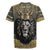 Personalized Black and Gold Lion Rugby Jersey King Africa - Wonder Print Shop