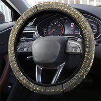 Black and Gold Lion Steering Wheel Cover King Africa - Wonder Print Shop