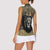 Personalized Black and Gold Lion Women Sleeveless Polo Shirt King Africa - Wonder Print Shop