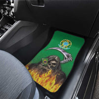 Brazil Hoodie Car Mats Brazil Reaper Skull Fire - Wonder Print Shop