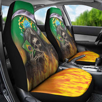Brazil Hoodie Car Seat Cover Brazil Reaper Skull Fire - Wonder Print Shop