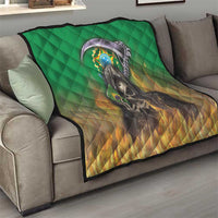 Brazil Hoodie Quilt Brazil Reaper Skull Fire - Wonder Print Shop