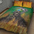 Brazil Hoodie Quilt Bed Set Brazil Reaper Skull Fire - Wonder Print Shop