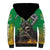 Brazil Hoodie Sherpa Hoodie Brazil Reaper Skull Fire - Wonder Print Shop