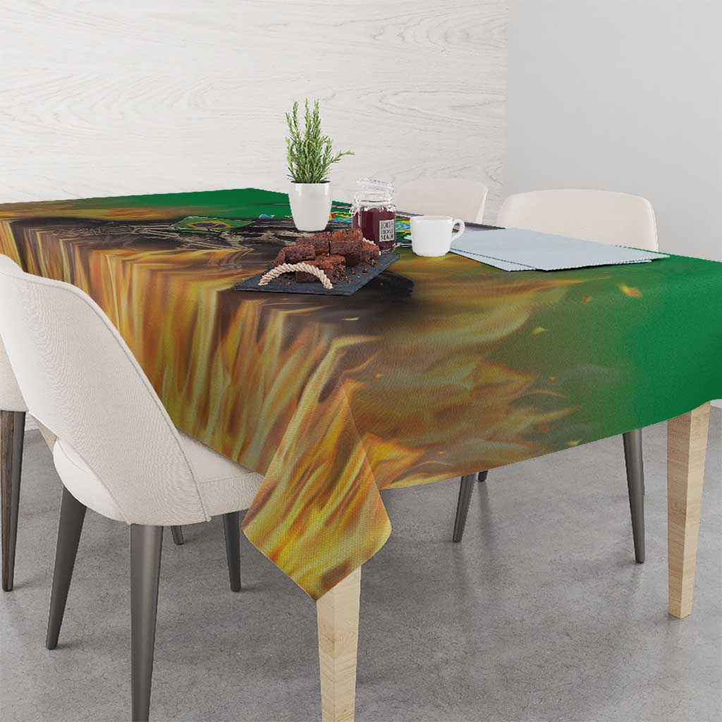 Brazil Hoodie Tablecloth Brazil Reaper Skull Fire - Wonder Print Shop