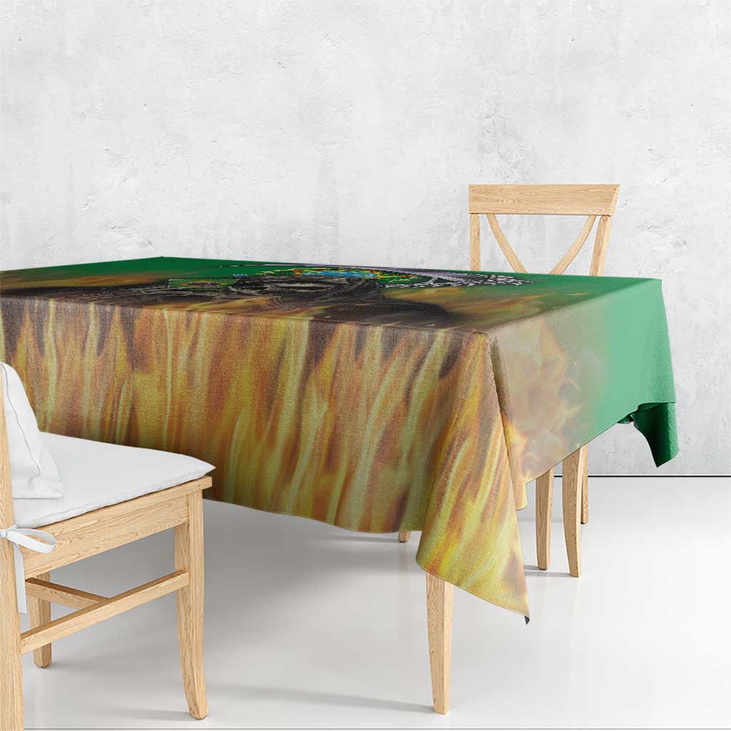 Brazil Hoodie Tablecloth Brazil Reaper Skull Fire - Wonder Print Shop