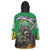 Brazil Hoodie Wearable Blanket Hoodie Brazil Reaper Skull Fire - Wonder Print Shop