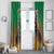 Brazil Hoodie Window Curtain Brazil Reaper Skull Fire - Wonder Print Shop