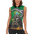 Brazil Hoodie Women Sleeveless Polo Shirt Brazil Reaper Skull Fire - Wonder Print Shop