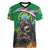 Brazil Hoodie Women V-Neck T-Shirt Brazil Reaper Skull Fire - Wonder Print Shop
