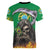 Brazil Hoodie Women V-Neck T-Shirt Brazil Reaper Skull Fire - Wonder Print Shop
