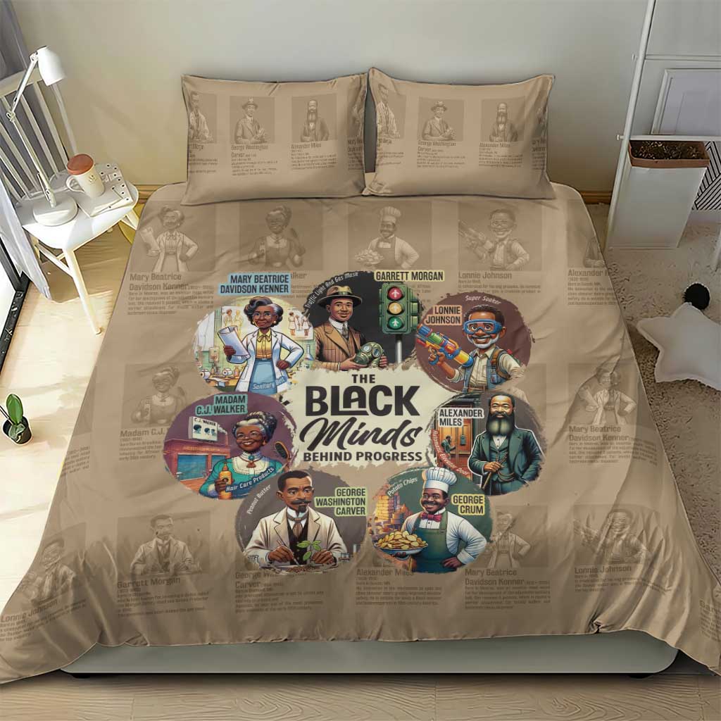 The Black Minds Behind Progress Bedding Set Africa Black Invention - Wonder Print Shop