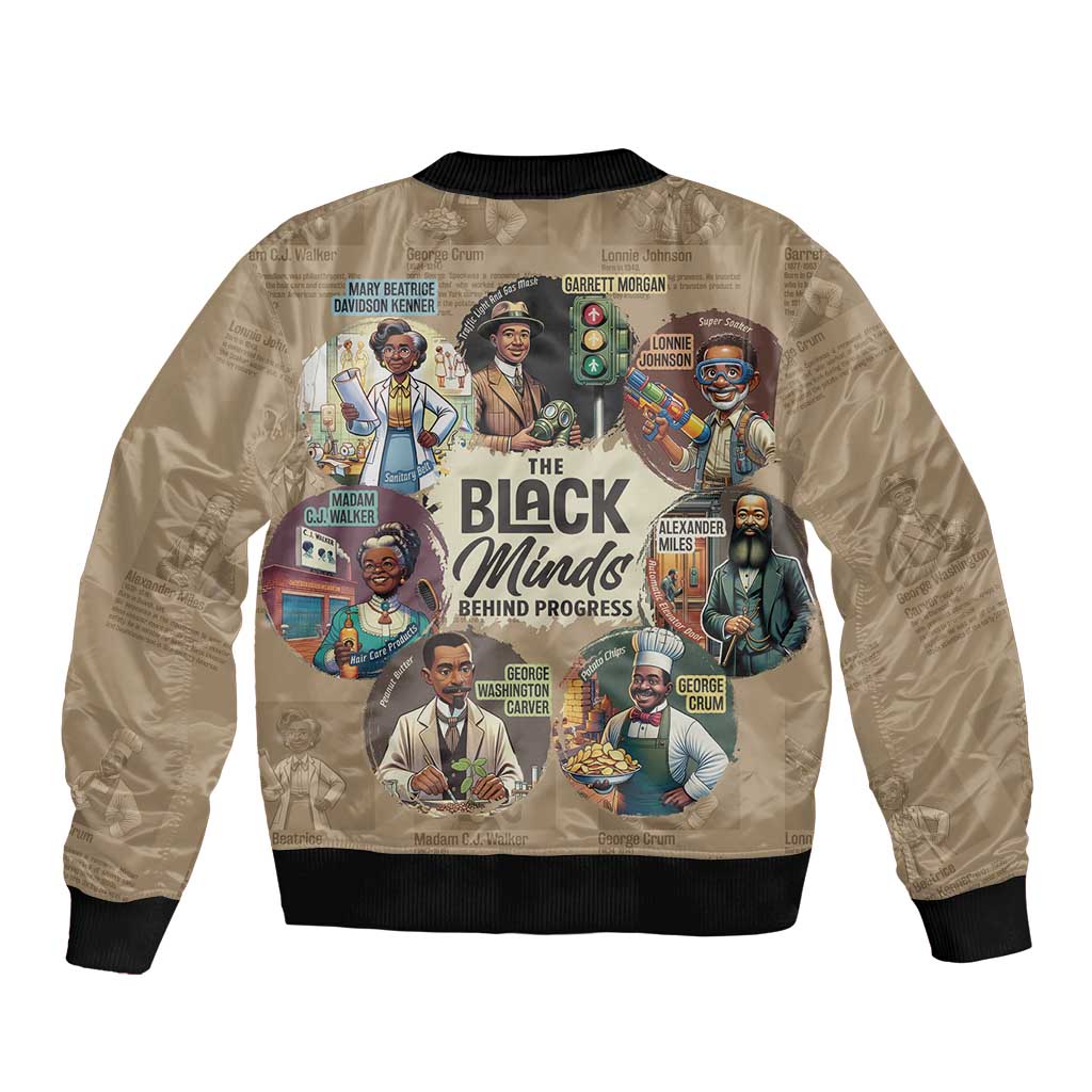 The Black Minds Behind Progress Bomber Jacket Africa Black Invention - Wonder Print Shop
