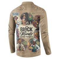 The Black Minds Behind Progress Button Sweatshirt Africa Black Invention - Wonder Print Shop