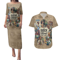 The Black Minds Behind Progress Couples Matching Puletasi and Hawaiian Shirt Africa Black Invention - Wonder Print Shop