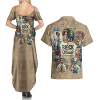 The Black Minds Behind Progress Couples Matching Summer Maxi Dress and Hawaiian Shirt Africa Black Invention - Wonder Print Shop