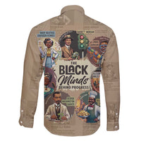 The Black Minds Behind Progress Family Matching Long Sleeve Bodycon Dress and Hawaiian Shirt Africa Black Invention - Wonder Print Shop