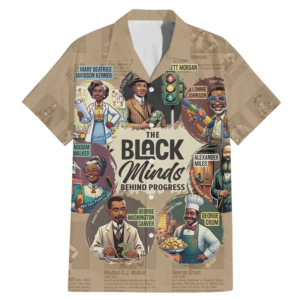 The Black Minds Behind Progress Family Matching Mermaid Dress and Hawaiian Shirt Africa Black Invention - Wonder Print Shop