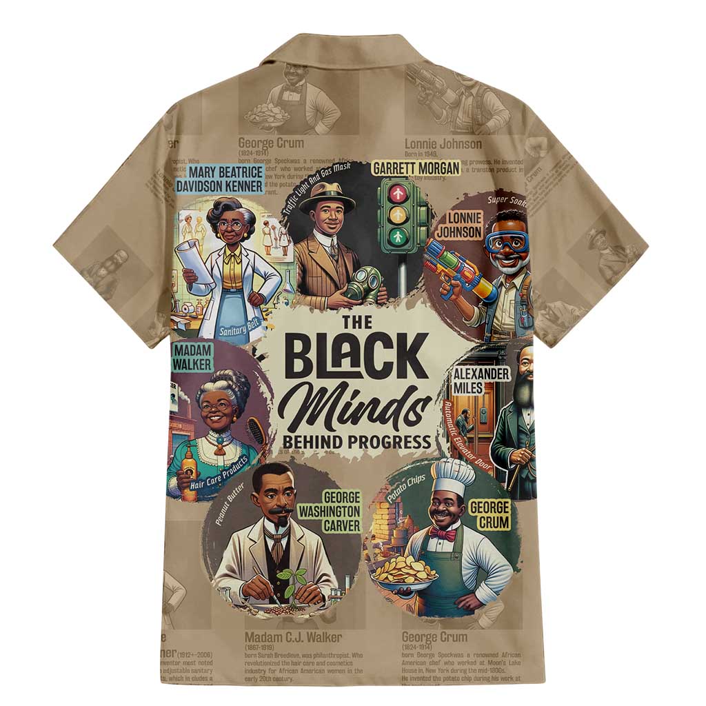 The Black Minds Behind Progress Family Matching Mermaid Dress and Hawaiian Shirt Africa Black Invention - Wonder Print Shop