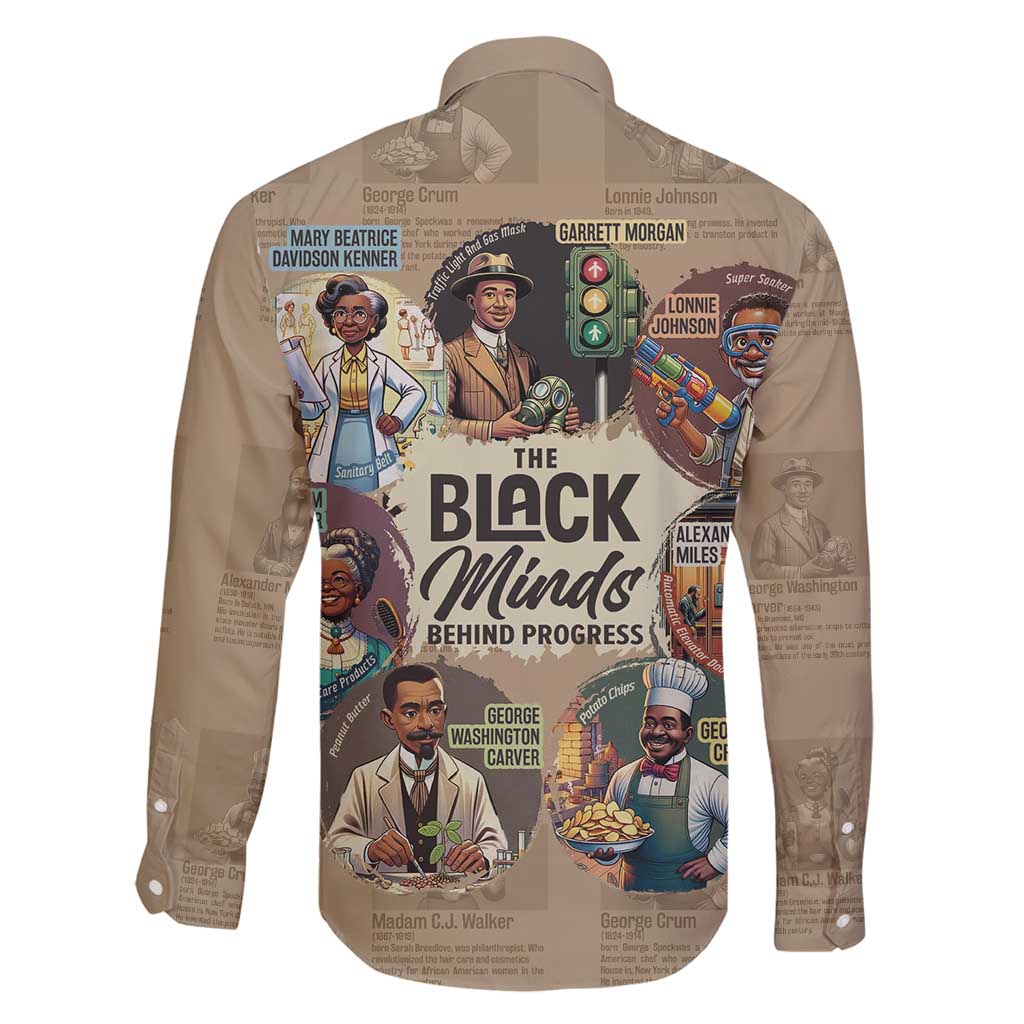 The Black Minds Behind Progress Family Matching Off Shoulder Short Dress and Hawaiian Shirt Africa Black Invention - Wonder Print Shop