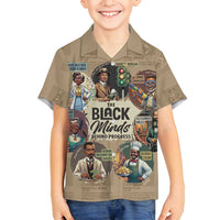 The Black Minds Behind Progress Family Matching Off Shoulder Short Dress and Hawaiian Shirt Africa Black Invention - Wonder Print Shop