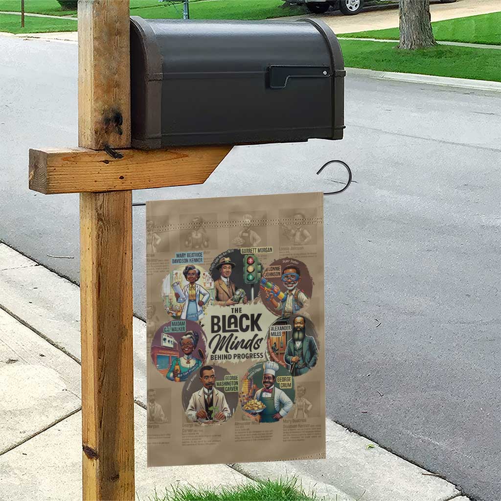 The Black Minds Behind Progress Garden Flag Africa Black Invention - Wonder Print Shop