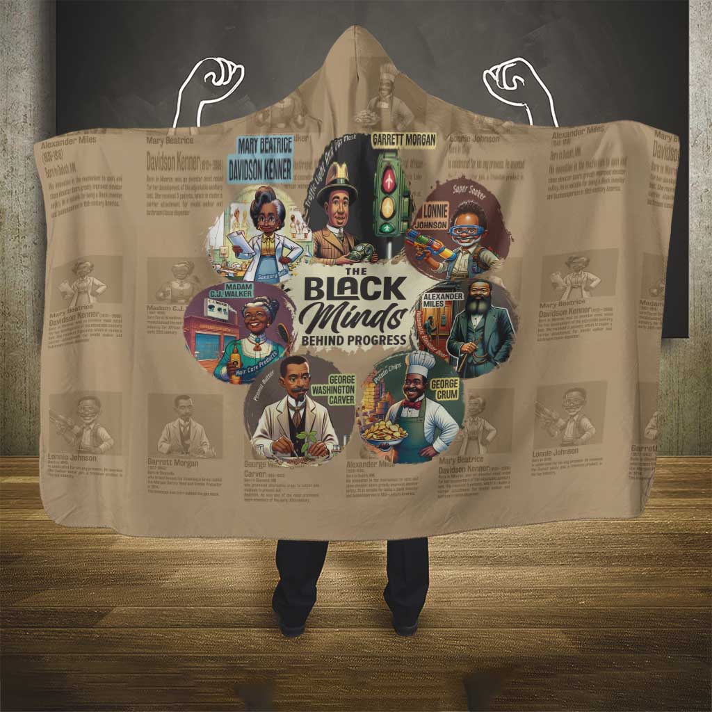 The Black Minds Behind Progress Hooded Blanket Africa Black Invention