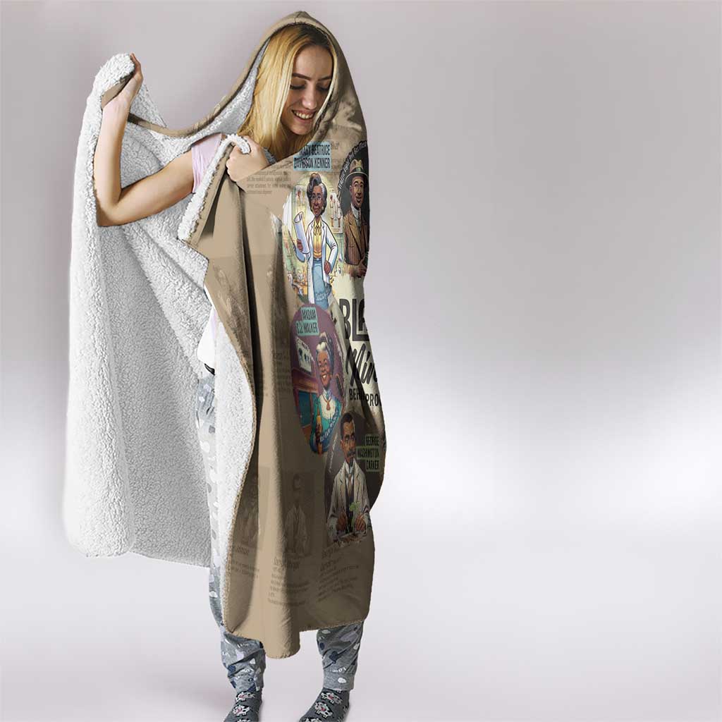 The Black Minds Behind Progress Hooded Blanket Africa Black Invention