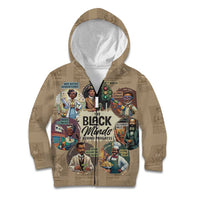 The Black Minds Behind Progress Kid Hoodie Africa Black Invention - Wonder Print Shop