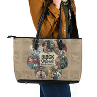The Black Minds Behind Progress Leather Tote Bag Africa Black Invention - Wonder Print Shop