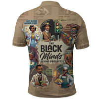 The Black Minds Behind Progress Polo Shirt Africa Black Invention - Wonder Print Shop