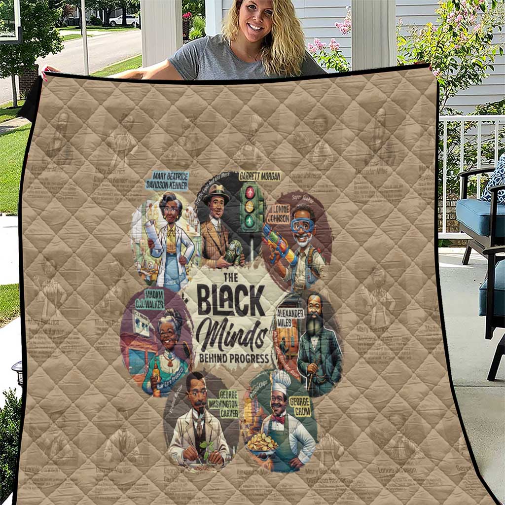 The Black Minds Behind Progress Quilt Africa Black Invention - Wonder Print Shop
