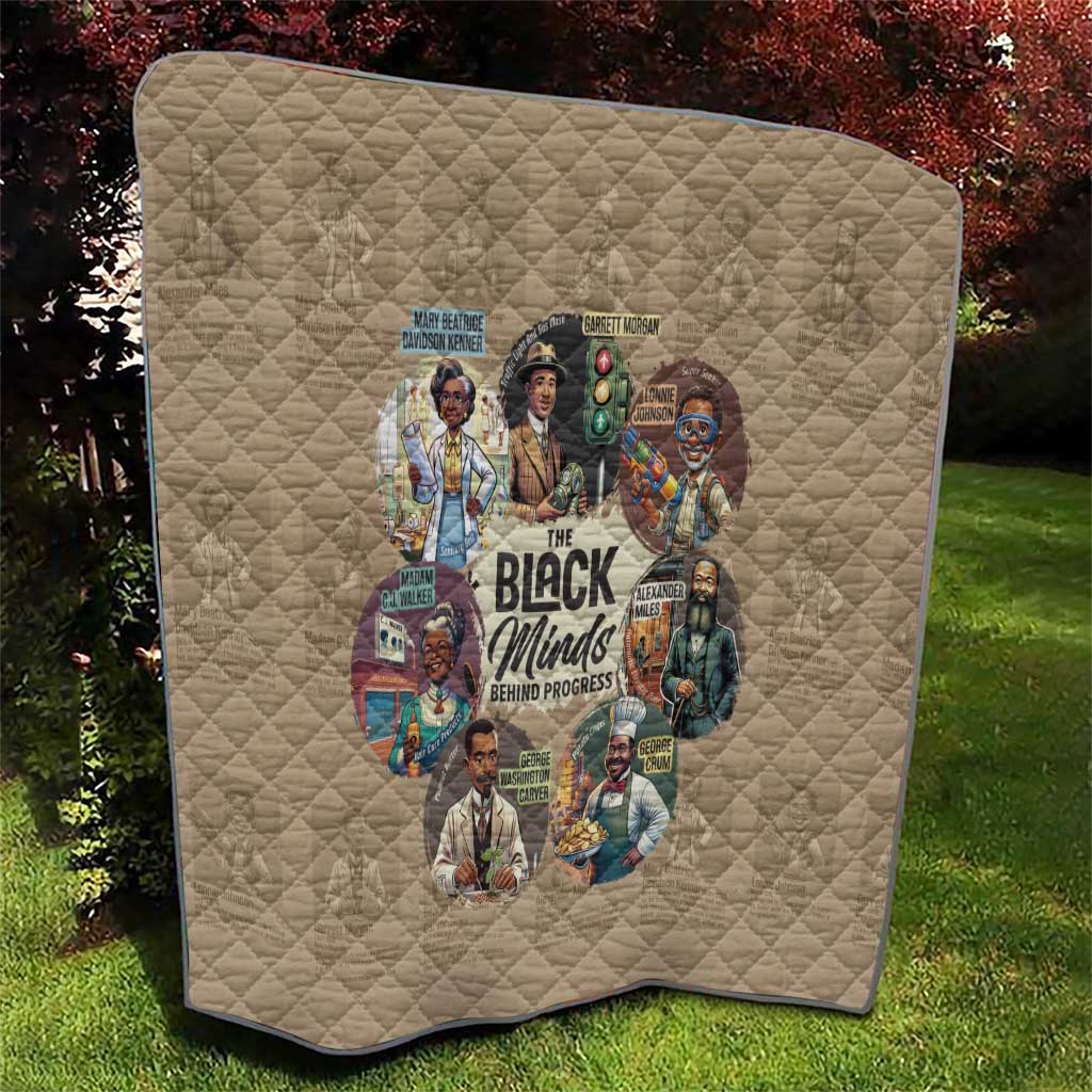 The Black Minds Behind Progress Quilt Africa Black Invention - Wonder Print Shop
