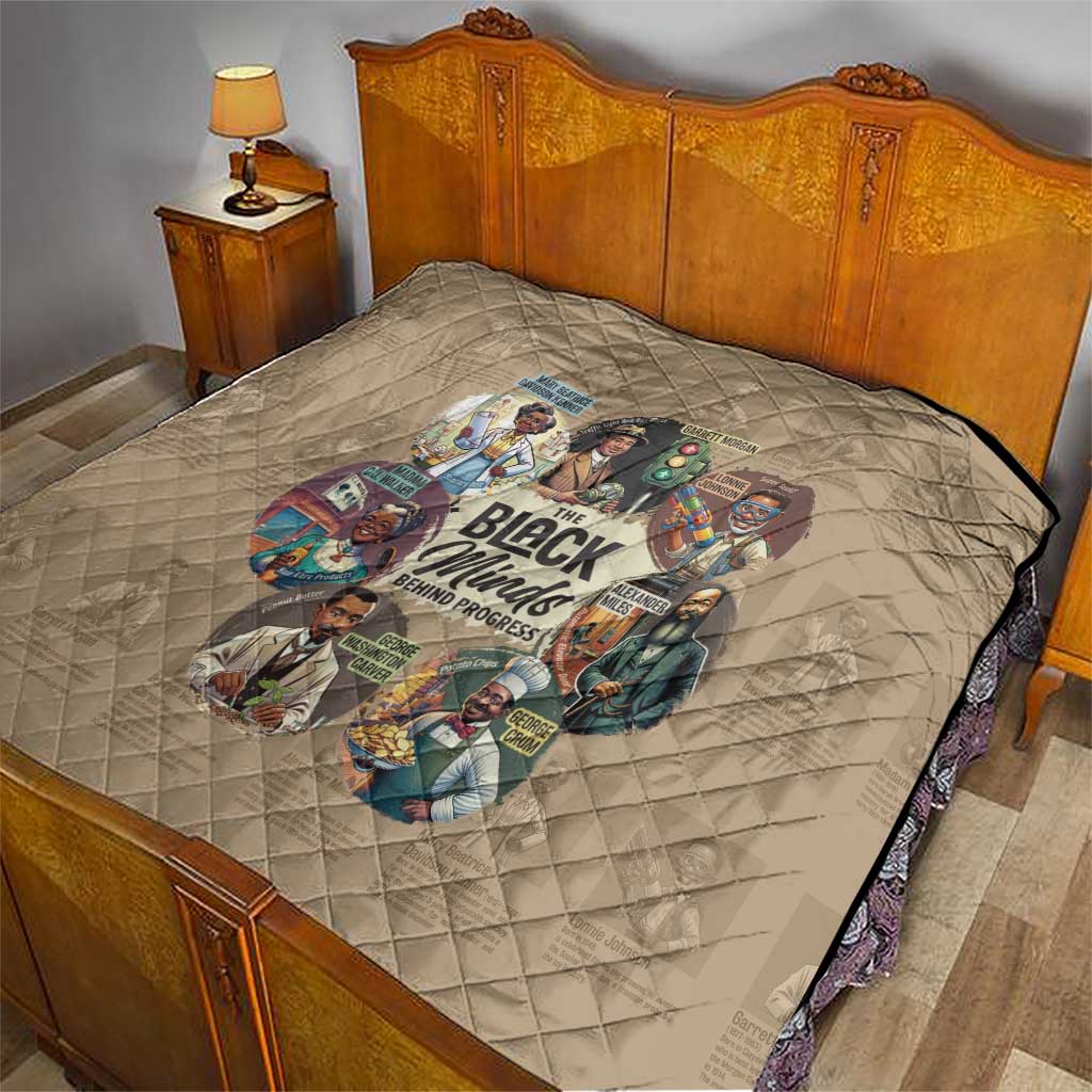 The Black Minds Behind Progress Quilt Africa Black Invention - Wonder Print Shop