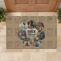 The Black Minds Behind Progress Rubber Doormat Africa Black Invention - Wonder Print Shop
