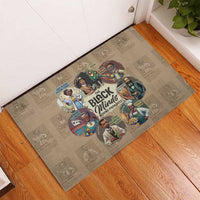 The Black Minds Behind Progress Rubber Doormat Africa Black Invention - Wonder Print Shop