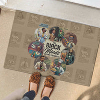 The Black Minds Behind Progress Rubber Doormat Africa Black Invention - Wonder Print Shop