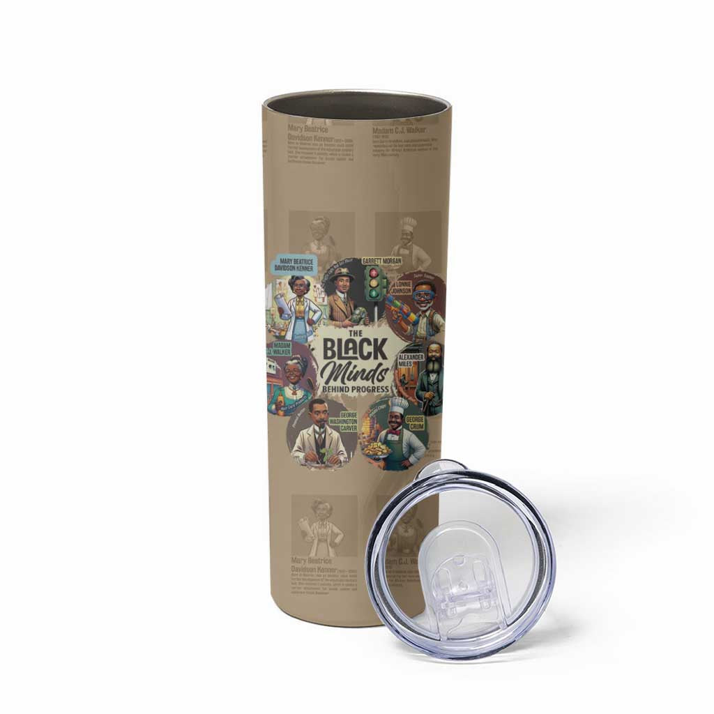 The Black Minds Behind Progress Skinny Tumbler Africa Black Invention - Wonder Print Shop