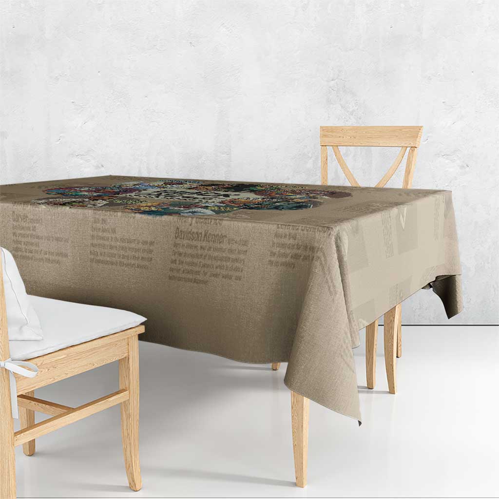 The Black Minds Behind Progress Tablecloth Africa Black Invention - Wonder Print Shop