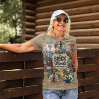 The Black Minds Behind Progress Women Polo Shirt Africa Black Invention - Wonder Print Shop