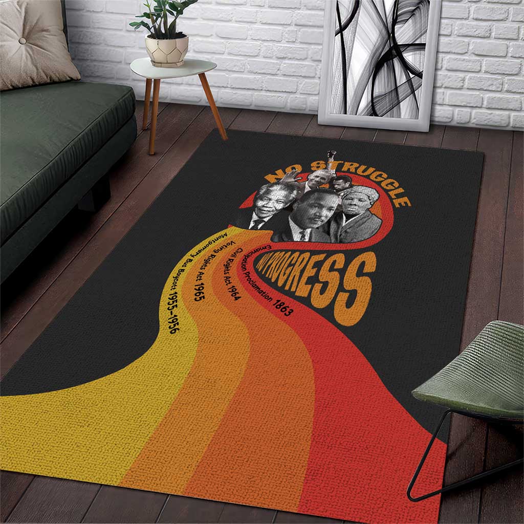 No Struggle No Progress Area Rug Civil Rights Leaders - Wonder Print Shop