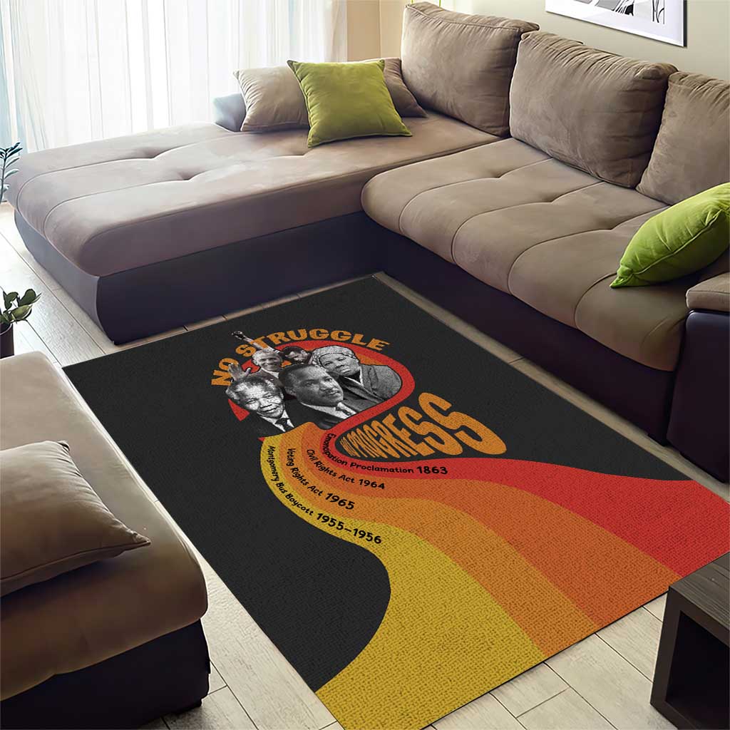 No Struggle No Progress Area Rug Civil Rights Leaders - Wonder Print Shop