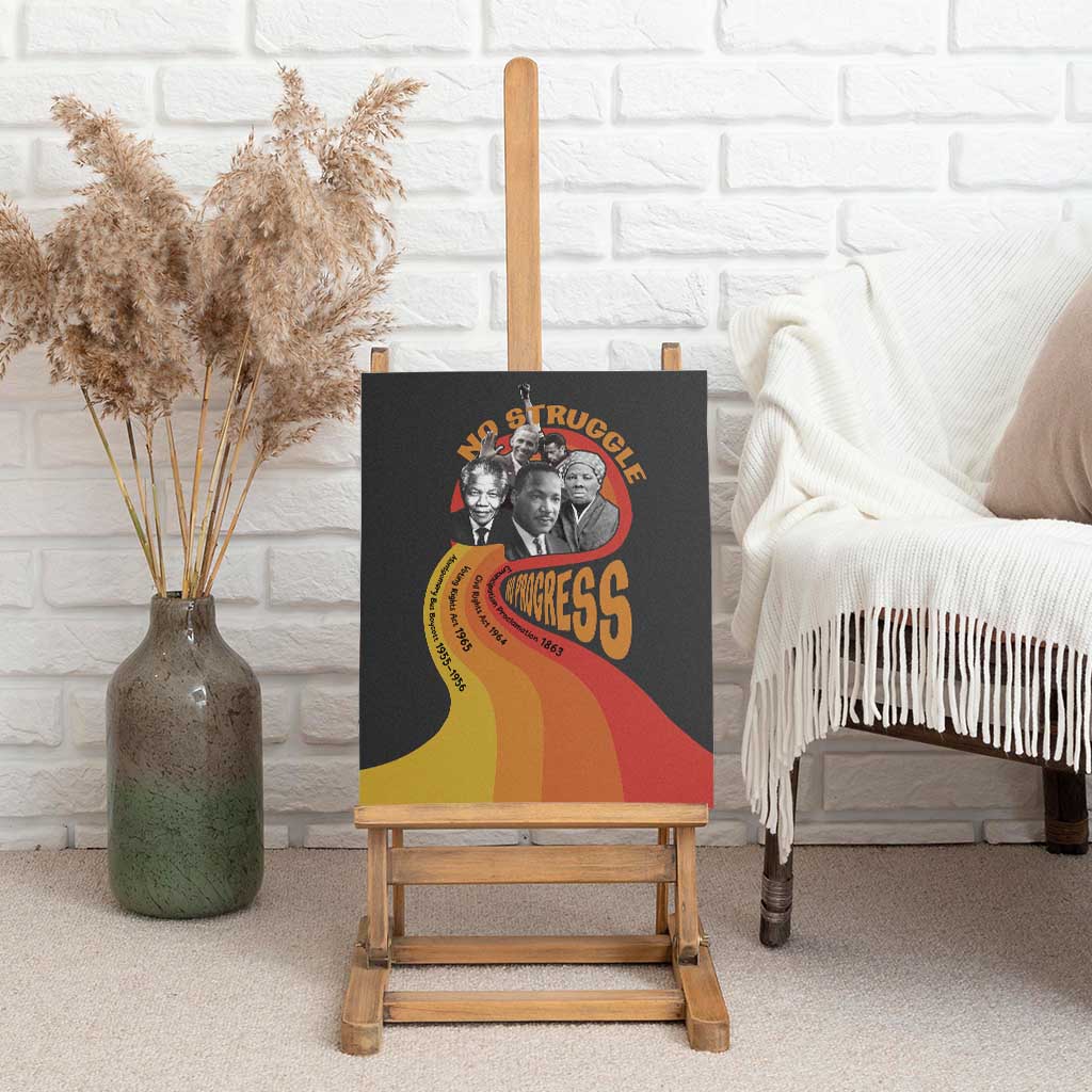 No Struggle No Progress Canvas Wall Art Civil Rights Leaders - Wonder Print Shop