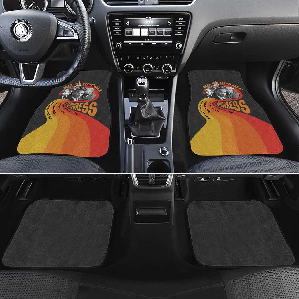 No Struggle No Progress Car Mats Civil Rights Leaders - Wonder Print Shop