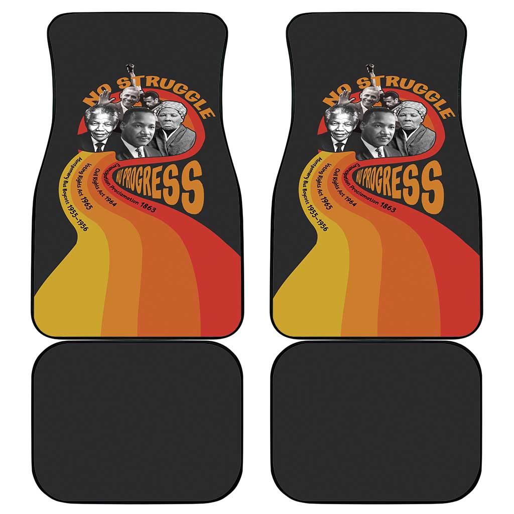 No Struggle No Progress Car Mats Civil Rights Leaders - Wonder Print Shop
