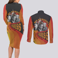 No Struggle No Progress Couples Matching Long Sleeve Bodycon Dress and Long Sleeve Button Shirt Civil Rights Leaders - Wonder Print Shop