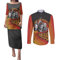 No Struggle No Progress Couples Matching Puletasi and Long Sleeve Button Shirt Civil Rights Leaders - Wonder Print Shop