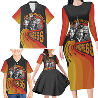 No Struggle No Progress Family Matching Long Sleeve Bodycon Dress and Hawaiian Shirt Civil Rights Leaders - Wonder Print Shop