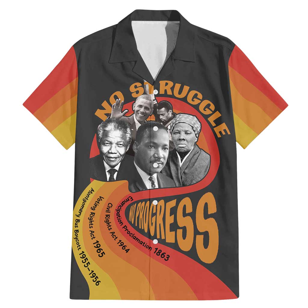 No Struggle No Progress Family Matching Mermaid Dress and Hawaiian Shirt Civil Rights Leaders - Wonder Print Shop