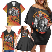 No Struggle No Progress Family Matching Off Shoulder Short Dress and Hawaiian Shirt Civil Rights Leaders - Wonder Print Shop
